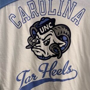 UNC Tar Heels Women's Long Sleeve Tee - Blue and White